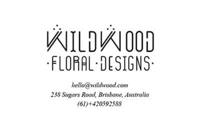 A design of Wildwood Floral Designs business card