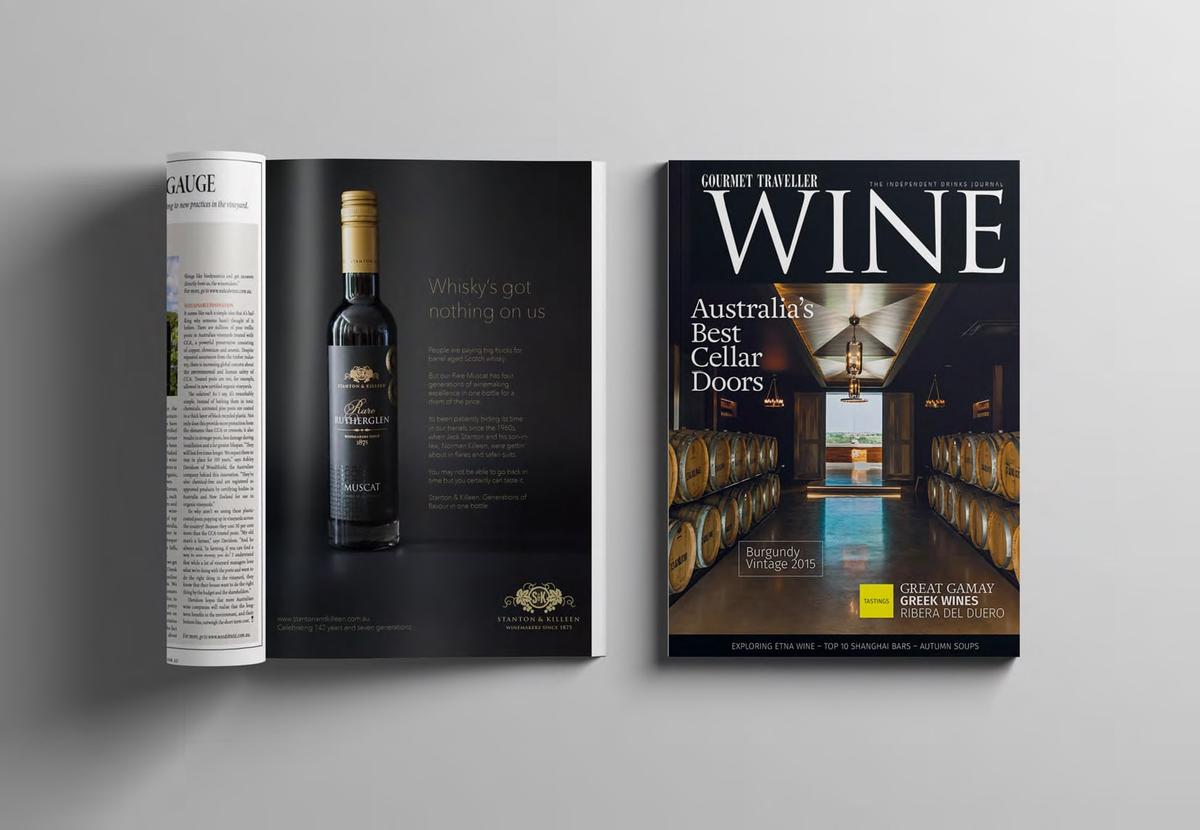 Wine Magazine design and spread for Gourmet Traveller